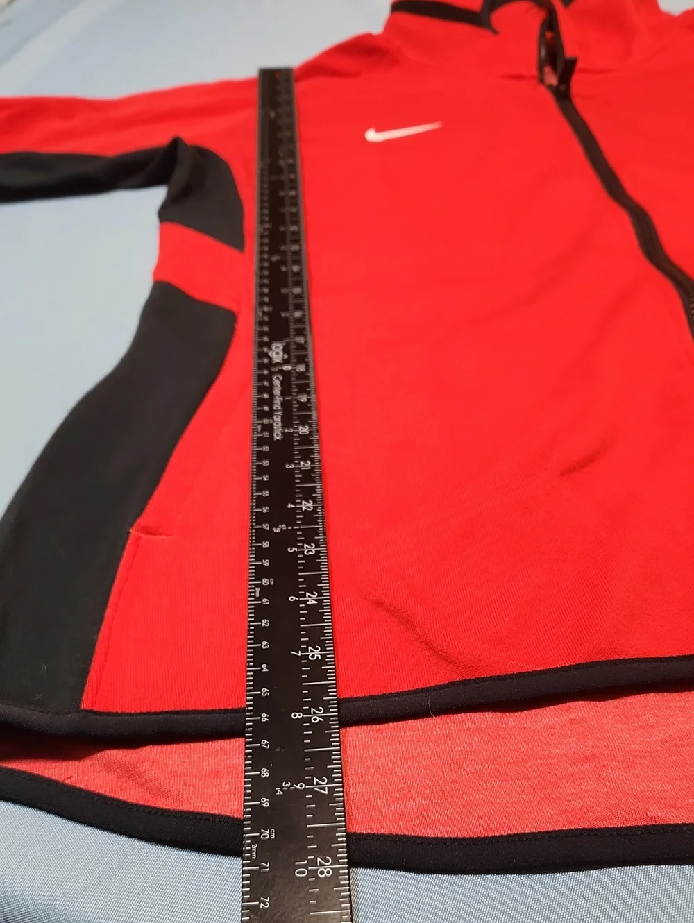 Nike Womens Dri-FIT Thermaflex Showtime Full Zip Hoodie in Red/Black. XLT.